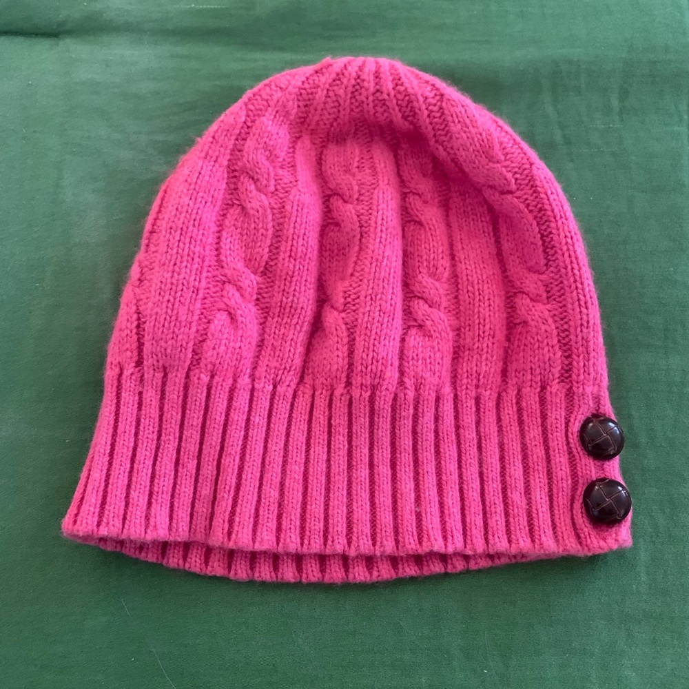 Pink JCrew beanie